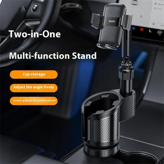 Yesido Car Holder 2in1 (C273) Cup Storage and Phone Mount, Flexible Viewing Angles, for 4.7 to 7.2inches Phones Black Yesido Car Holder 2in1 (C273) Cup Storage and Phone Mount, Flexible Viewing Angles, for 4.7 to 7.2inches Phones Black