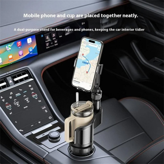 Yesido Car Holder 2in1 (C273) Cup Storage and Phone Mount, Flexible Viewing Angles, for 4.7 to 7.2inches Phones Black Yesido Car Holder 2in1 (C273) Cup Storage and Phone Mount, Flexible Viewing Angles, for 4.7 to 7.2inches Phones Black