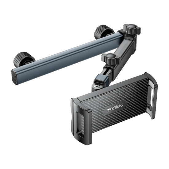 Yesido Car Holder (C294) for Headrest, 360, Telescopic, Extra Wide Clamping Arm, 4.7 13inch Devices Black