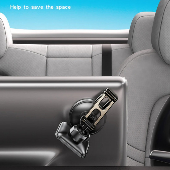 Yesido Car Holder (C264) Magnetic, for Dashboard/Windshield, 360°, Folding Clamp Arm, Zinc Alloy Black