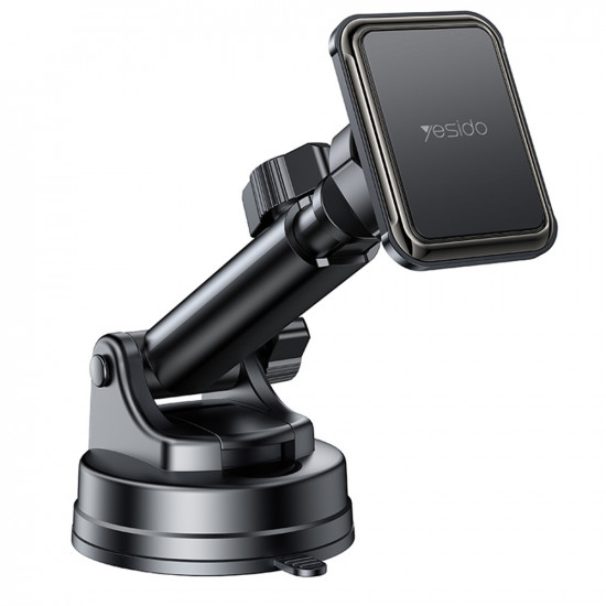 Yesido Car Holder (C263) Magnetic, for Dashboard/Windshield, 360°, Telescopic Clamp Arm, Universal Black Yesido Car Holder (C263) Magnetic, for Dashboard/Windshield, 360°, Telescopic Clamp Arm, Universal Black