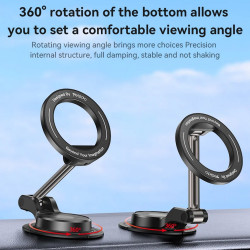 Yesido Car Holder (C218) Magnetic, for Dashboard, Dual axis Design, Compatible with MagSafe Black