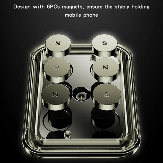 Yesido Car Holder (C244) Magnetic, for Air Vent, Upgraded Clip, Free Rotating Angle, N42 Magnets Black