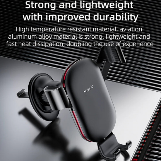 Yesido Car Holder (C243) for Air Vent, with Bionic Hawksbill Hook, Gravitational Lock Black