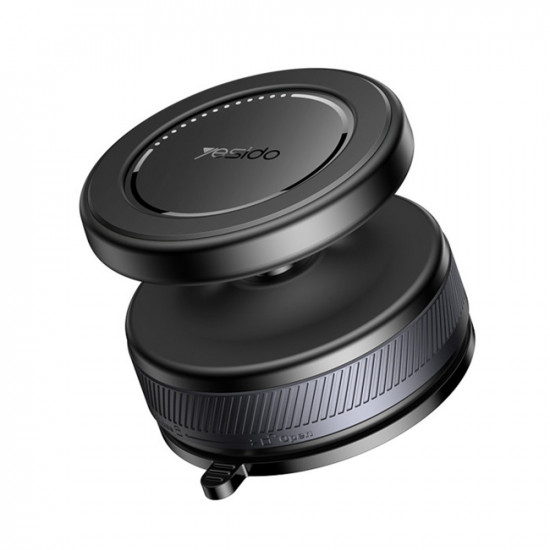 Yesido Car Holder (C227) Magnetic Vacuum Suction Cup, for Dashboard, 360, 16N, Universal Black