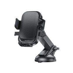 Yesido Car Holder (C267) for Dashboard/Windshield, 360, with Telescopic Clamp Arm, Easy Extending Clip, Non slip Black