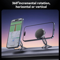 Yesido Car Holder (C210) Magnetic, for Dashboard, Dual Ball Head, Metal Design, Universal Black