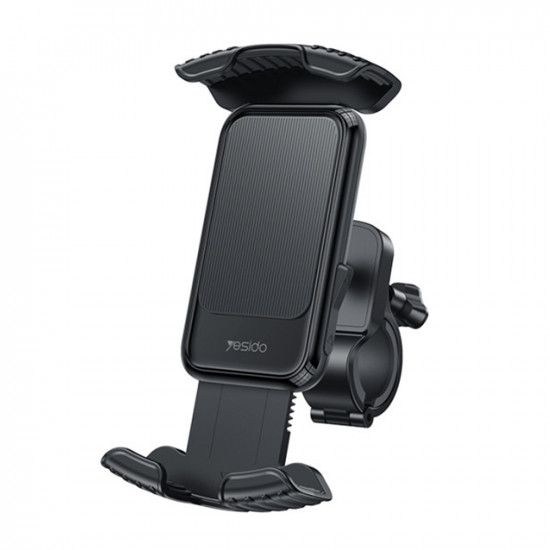 Yesido Bicycle Phone Holder (C249) 360 Rotation, One Touch Stabilization Locking, 4.8 7.2" Black