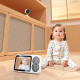 Yesido Baby Monitor (KM26) 3.5inch LCD Display, Night Vision, 2.4G Wireless Camera White