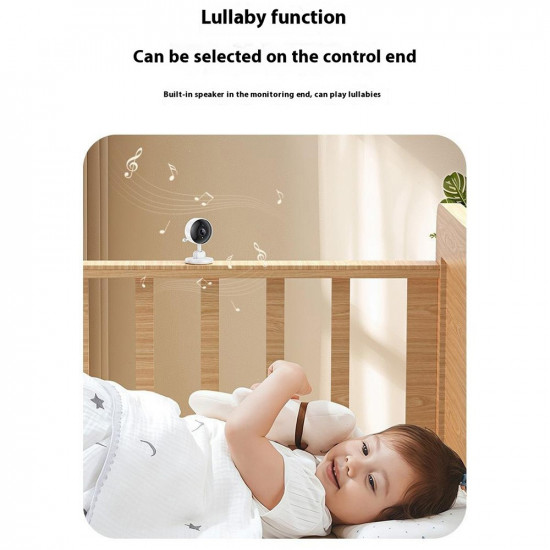 Yesido Baby Monitor (KM26) 3.5inch LCD Display, Night Vision, 2.4G Wireless Camera White