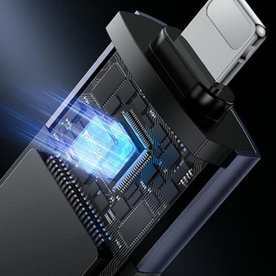 Yesido Adapter (GS38) Lightning to TF Card, for iPhone, iPad, 480Mbps, 4K, LED indicator Gray