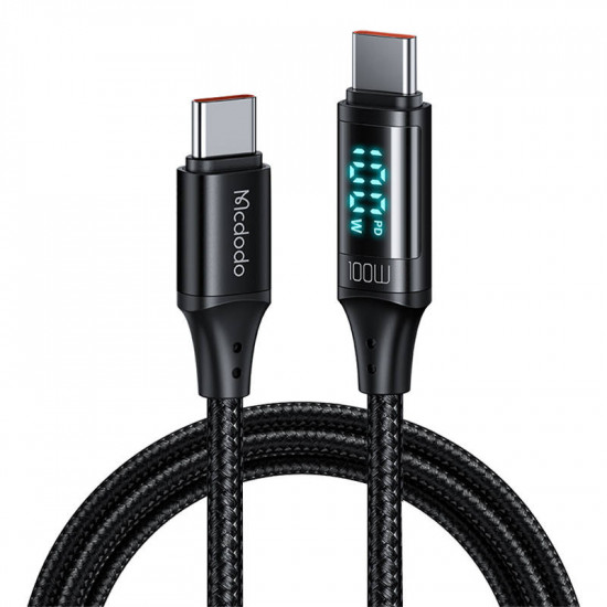 Mcdodo CA-1100 USB-C/USB-C Cable 100W, 1.2m (black)