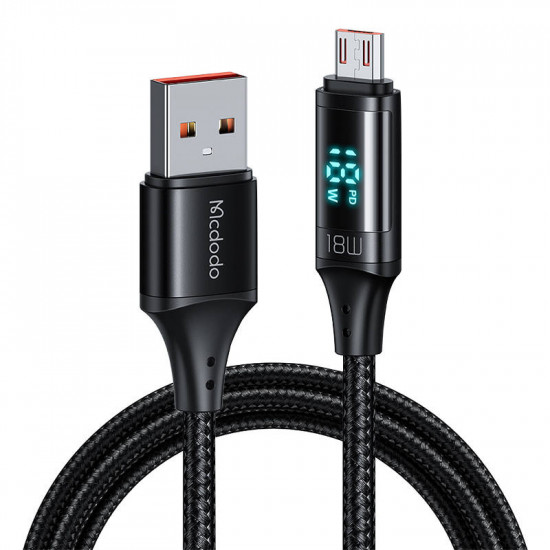 Mcdodo CA-1070 USB-A/microUSB Cable, 3A, 1.2m (black)