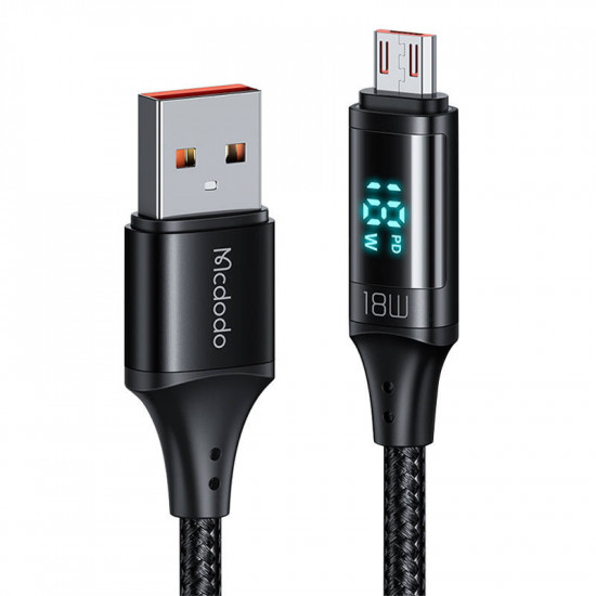 Mcdodo CA-1070 USB-A/microUSB Cable, 3A, 1.2m (black)