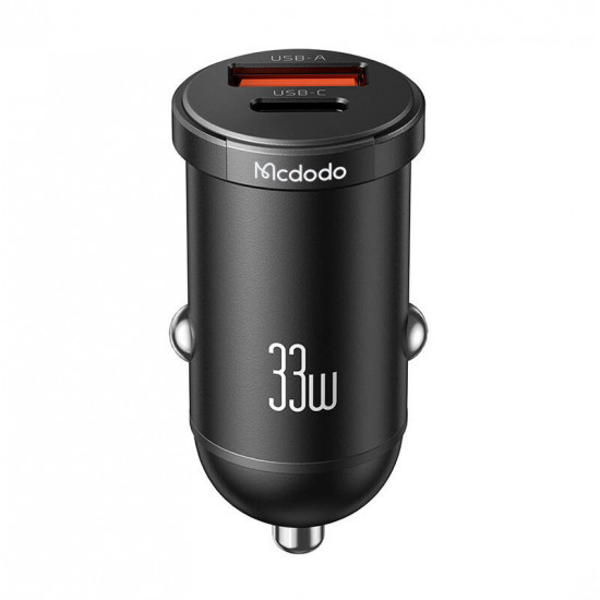Mcdodo CC-2320 USB-A, USB-C, 30W car charger (black)