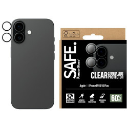 Tempered glass lens protector SAFE. by PanzerGlass Camera Lens Protector for iPhone 17 / 16 / 16