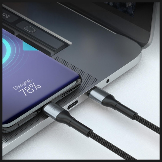 Kabel 3MK Hyper Cable N-SERIES USB-A do   USB-C 2m 9V/2A 18W czarny