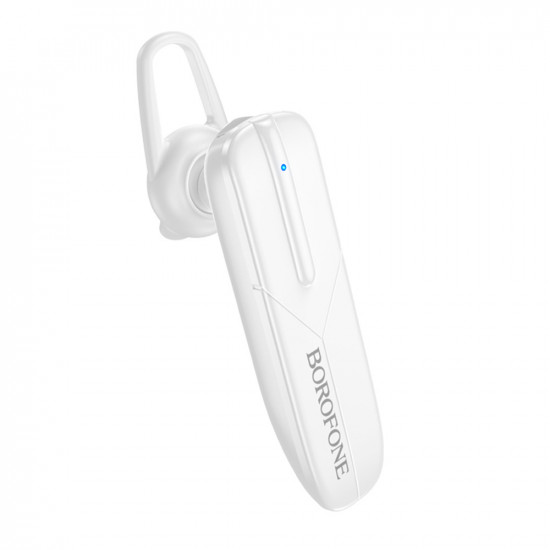 Borofone Bluetooth Headset Lucky (BC36) Bluetooth V5.0, 70mAh, Lightweight, Premium Sound White Borofone Bluetooth Headset Lucky (BC36) Bluetooth V5.0, 70mAh, Lightweight, Premium Sound White