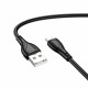 Borofone Data Cable Energy Series (BX121) USB to USB Micro, PVC, 2.4A, 1m Black