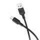 Borofone Data Cable Lenny Series (BX113) USB to Type C, Silicone, 3A, 1m Black