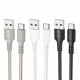 Borofone Data Cable Certain Series (BX116) USB to Type C, Nylon Braided, Fast Charging, 3A, 1m Black