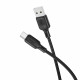Borofone Data Cable Lenny Series (BX113) USB to Type C, Silicone, 3A, 2m Black