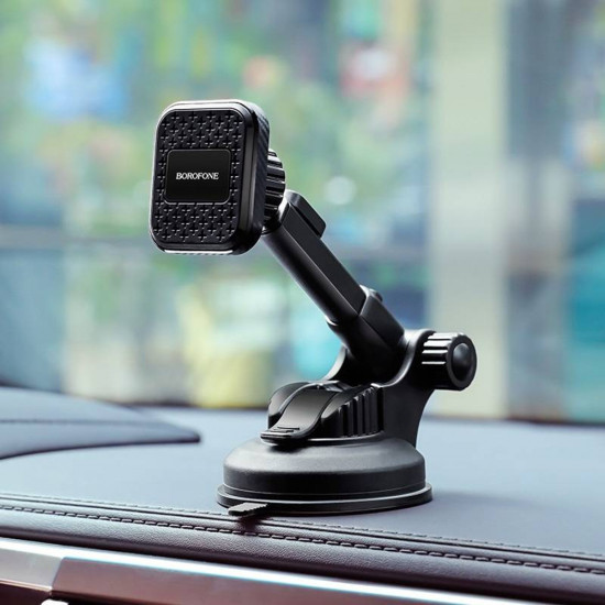 Borofone Car Holder Vanda (BH21) for Dashboard/Windshield, Magnetic, 360° Rotation, 4.5 6.5" Black