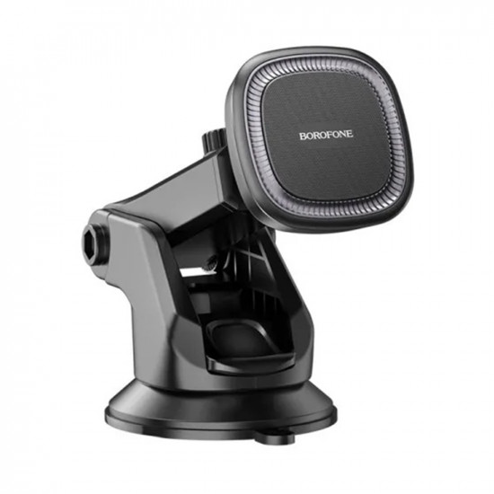Borofone Car Holder Ice (BH97) Magnetic, with Suction Cup, for Dashboard/Windshield, 360° Adjust Black Gray
