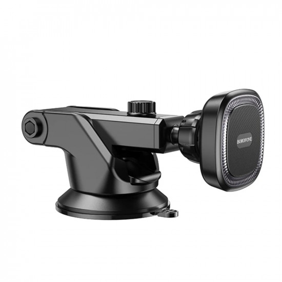 Borofone Car Holder Ice (BH97) Magnetic, with Suction Cup, for Dashboard/Windshield, 360° Adjust Black Gray