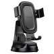 Borofone Car Holder Follower Gravity (BH130) for Dashboard/Windshield, 360° Adjust, ABS, Silicone, 6.1 7" Black
