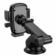 Borofone Car Holder Dainty (BH60) with Suction Cup, for Dashboard/Windshield, 4.5 7" Phone Black Grey
