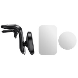 Borofone Car Holder Kyle (BH40) for Air Vent, Aluminum Alloy + ABS + Silicone, N38 Magnets, 4.7 6.5" Black