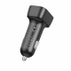 Borofone Car Charger Trophie (BZ28C) 1x USB, 2x Type C, High Power, PD, PPS, QC3.0, FCP, AFC, 60W, RGB, 12 24V Black