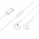 Borofone Wired Earphones Star (BM99) with Microphone, Type C, DAC Chip, 1.2m White