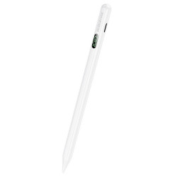 Borofone Active Capacitive Stylus Pen (BG101) with Digital Display, for iPad, 130mAh, Type C, Aluminum Alloy White