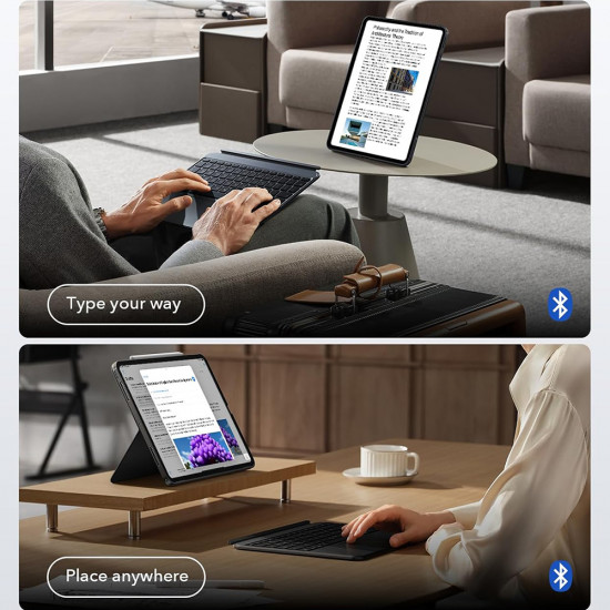ESR Shift Keyboard Case iPad 10 (2022) 10.9 / 11 (2025) Dark Gray