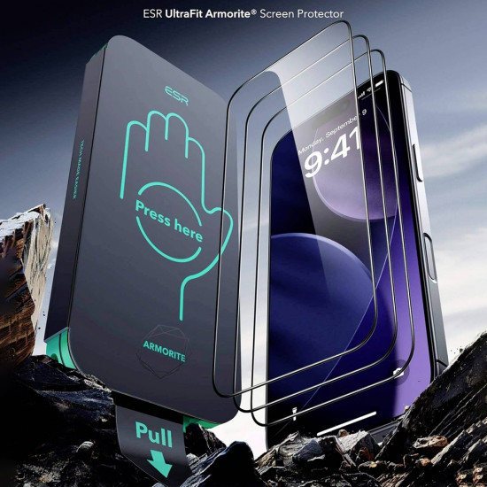 ESR Armorite Screen Protector UltraFit (2 pack) iPhone 17 Pro Max Black