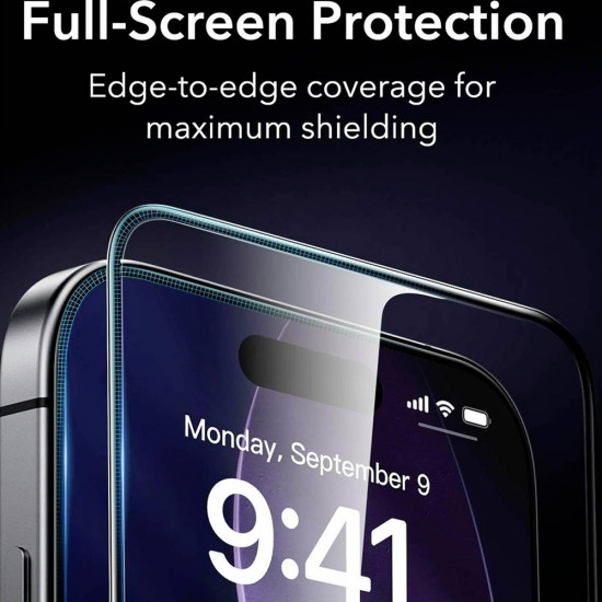 ESR Armorite Screen Protector UltraFit (2 pack) iPhone 17 Pro Black