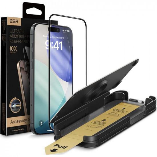 ESR Corning Gorilla Glass UltraFit™ iPhone 16 Pro / iPhone 17 Black