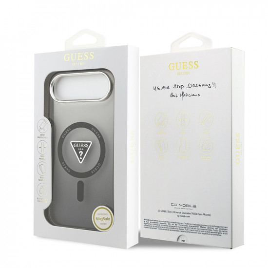 Guess IML Gradient Triangle Logo MagSafe (GUHMP17MHGTMLCGK) iPhone 17 Air Black Guess IML Gradient Triangle Logo MagSafe (GUHMP17MHGTMLCGK) iPhone 17 Air Black