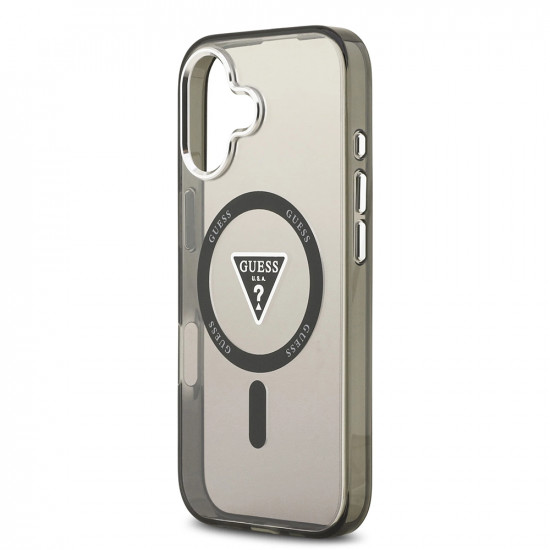 Guess IML Gradient Triangle Logo MagSafe (GUHMP17SHGTMLCGK) iPhone 17 Black