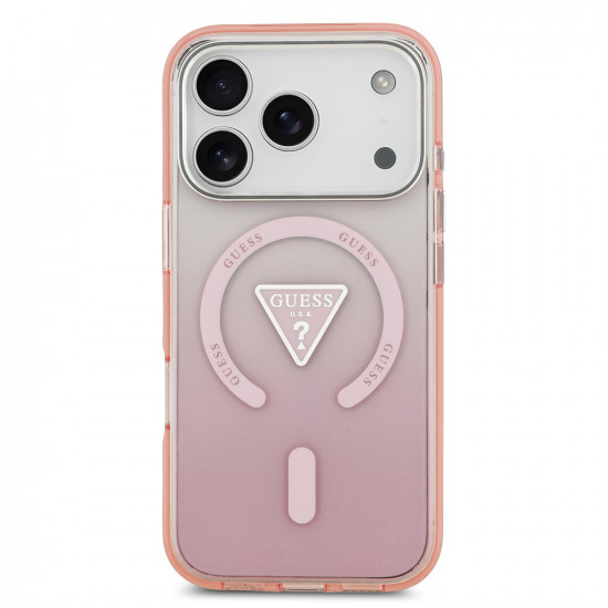 Guess IML Gradient Triangle Logo MagSafe (GUHMP17LHGTMLCGP) iPhone 17 Pro Pink Guess IML Gradient Triangle Logo MagSafe (GUHMP17LHGTMLCGP) iPhone 17 Pro Pink