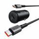 Mcdodo Car Charger Obsidian Series (CC 7493) Type C Cable Included, PD30W, Smart IC, Mini Size, 1.2m Black