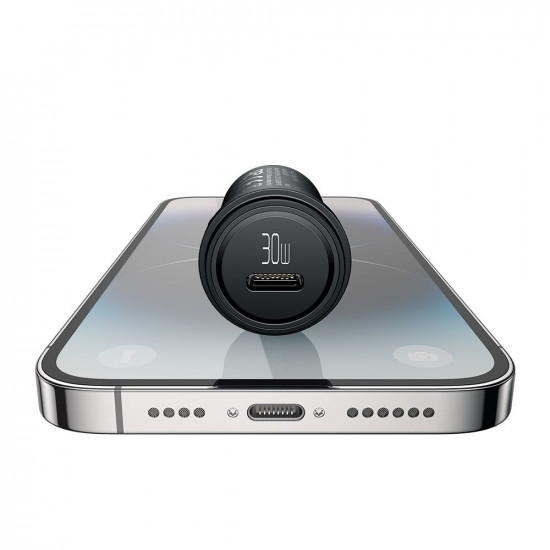 Mcdodo Car Charger Obsidian Series (CC 7491) Type C, PD30W, Smart IC, Mini Size, 1.2m Black