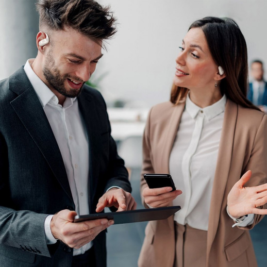 Mcdodo OWS Wireless Earbuds Air O2 Series (HP 8051) Open Ear, Bluetooth V5.4, Ergonomic Design Beige