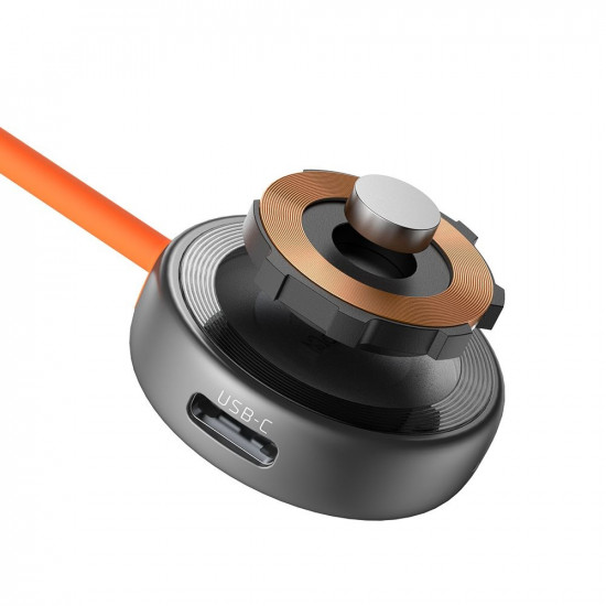 Mcdodo Wireless Charger (CH 6840) for Apple Watch, Dual Input, 2.5W, Anti lost Silicone Lanyard Black