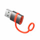 Mcdodo Adapter (OT 3800) with Silicone Hook, Aluminium Alloy, Type C to USB 3.0, 5Gbps, Portable Design, Plug&Play Grey