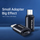 Mcdodo OTG Adapter (OT 7690) Type C to Micro USB, Aluminium Alloy, Charging & Data Sync Black