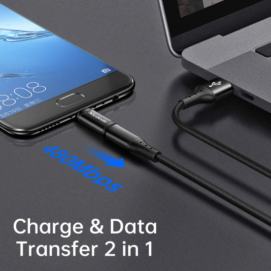 Mcdodo OTG Adapter (OT 7690) Type C to Micro USB, Aluminium Alloy, Charging & Data Sync Black