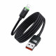 Mcdodo Data Cable Self Winding Series (CA 6000) USB A to Lightning, 3A, 1.2m Black